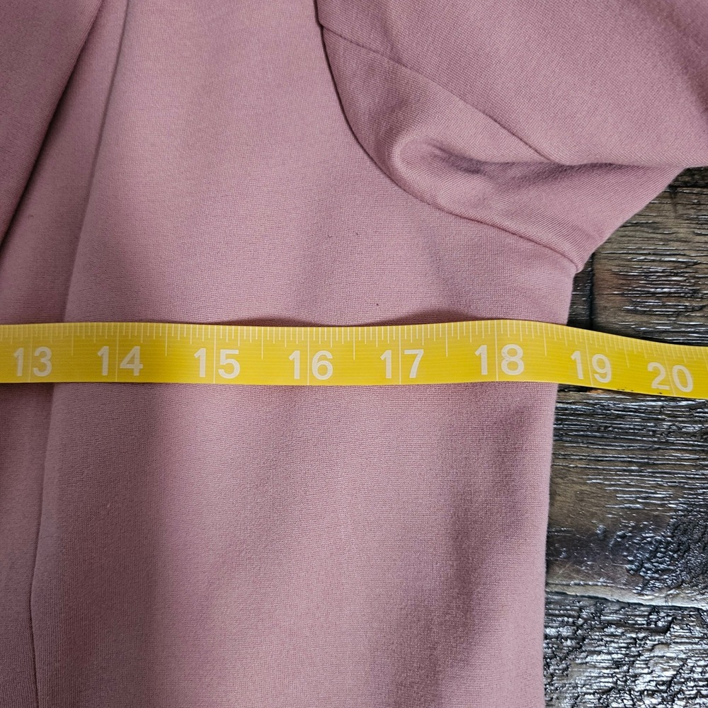 Skies Are Blazer Medium Pink Boyfriend Button Career Casual Office Business Knit - Picture 5 of 8